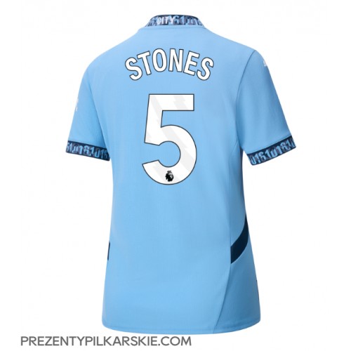 Stroje piłkarskie Manchester City John Stones #5 Koszulka Podstawowej dla damskie 2024-25 Krótki Rękaw
